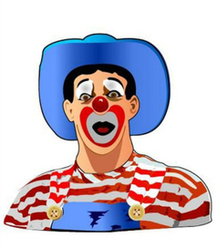 surprise clown