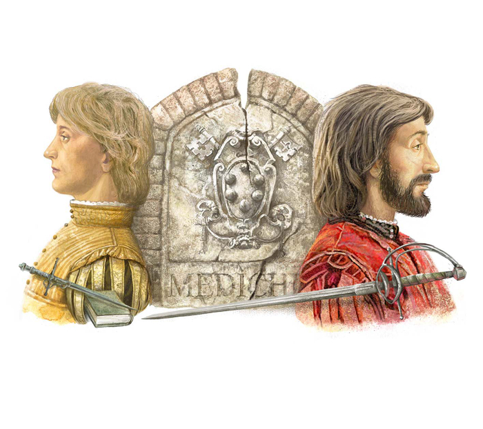 Алессандро и Лоренцо (заставка в книгу)