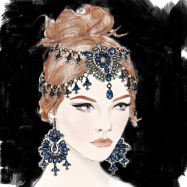 Портрет с украшениями