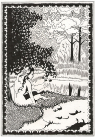 девушка у озера