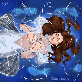 Шелки — иллюстрация по мотивам кельтского фольклора (конкурс календаря издательства «Полынь»)