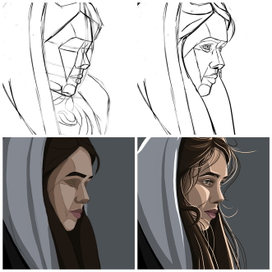 Процесс портрета 