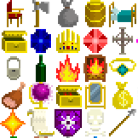 Пиксельные предметы