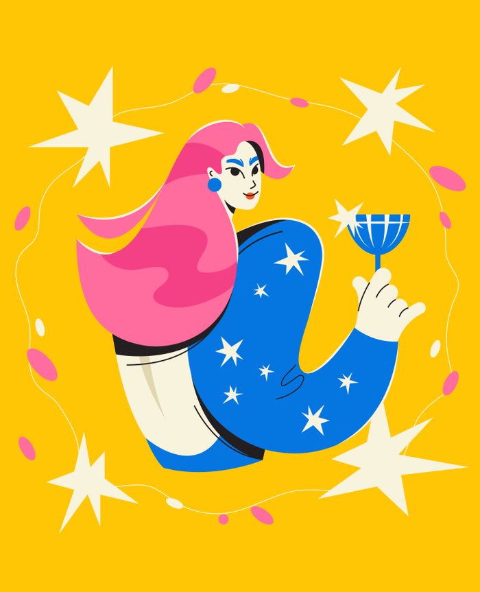 Девушка с бокалом