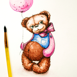 Мой маленький медвежонок с голубыми глазами)