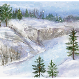 Зима в Карелии