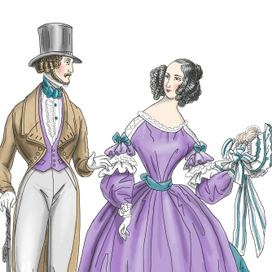 А. Васильев. История моды. Рисунки к проекту.