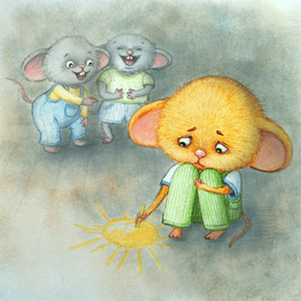 Иллюстрация к сказке Надежды Султанхан "Когда ты - не такой как все."