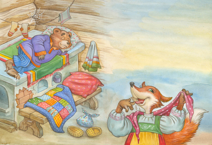 сказка "Медведь и лиса"