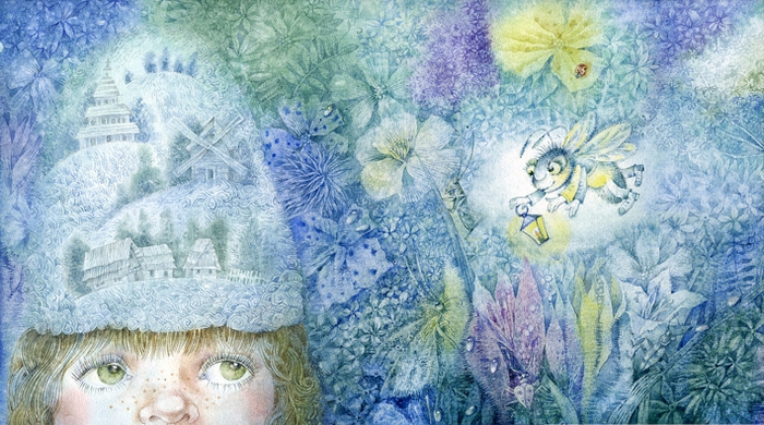 Иллюстрация к книге Л. Стружецкой "Ночь Жука Светлячка" 9