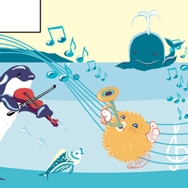 Настенная роспись. Фрагмент