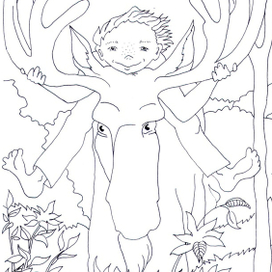 Мальчик и лось