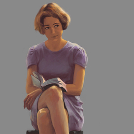 продавщица книг 