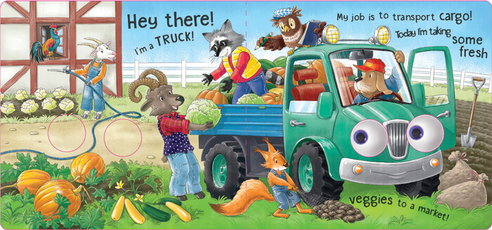 Who helps on the farm. Truck