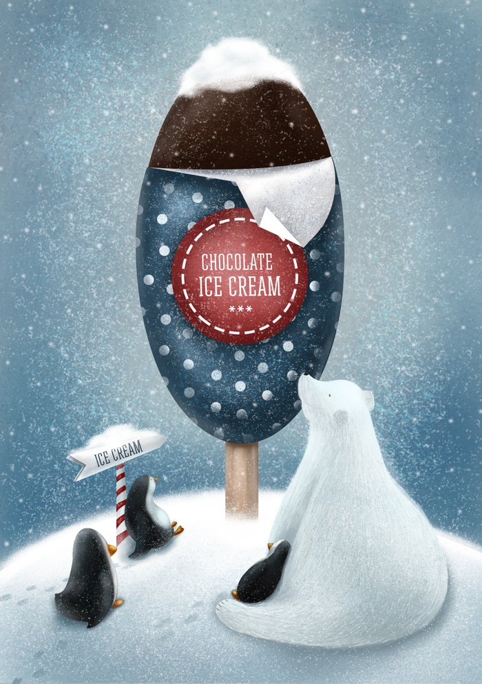 Шоколадное мороженое