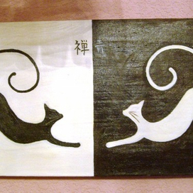 Силуэты котов