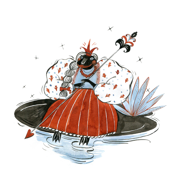 Inktober 2017 / Царевна Лягушка