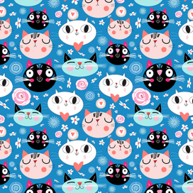 Принт из смешных  котов