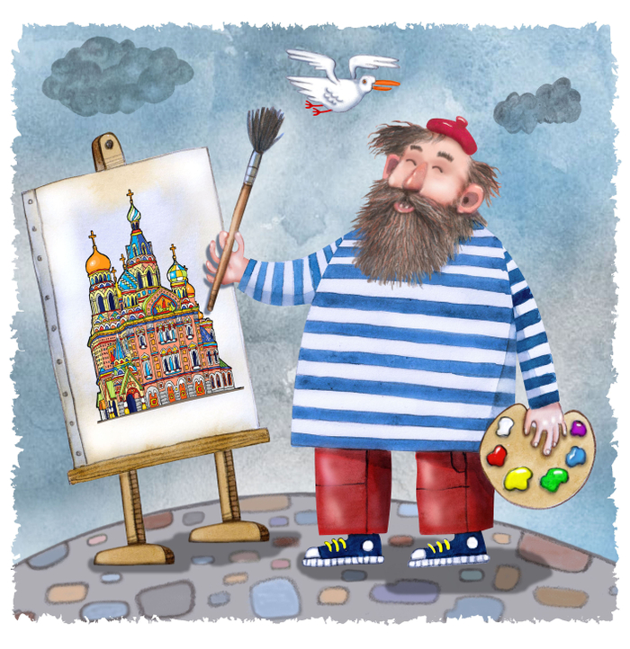 Художник рисует Питер