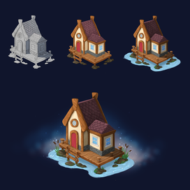 Домик на болоте