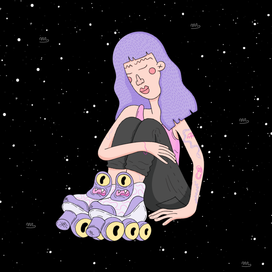 Девочка с монстро-роликами