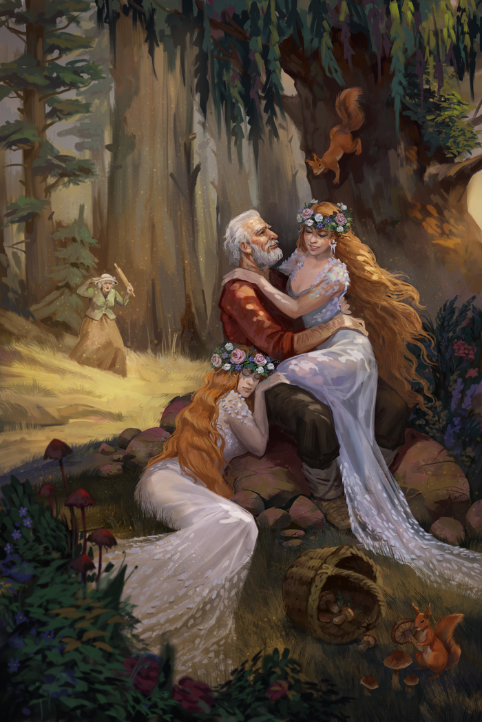 Дедуля пошел за грибами...