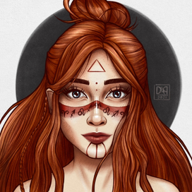 Женский портрет в анфас