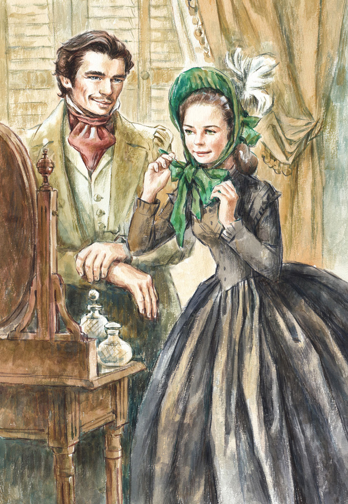 Унесенные ветром.Иллюстрация к роману Маргарет Митчелл