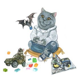 Кот - геймер