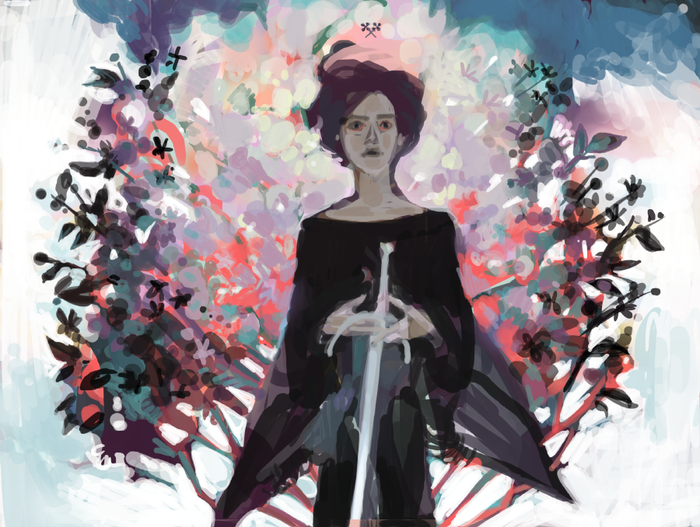 яблони в цвету