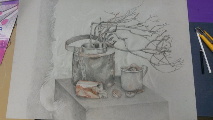 натюрморт с ветками