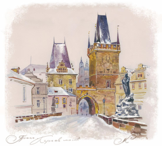 Прага.Карлов мост.