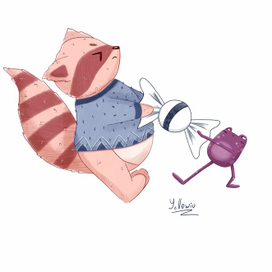 Персонаж - енот Спайк