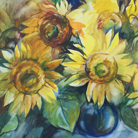 Подсолнухи.