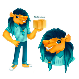 Персонаж для компании доставки посылок