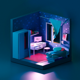 3d room