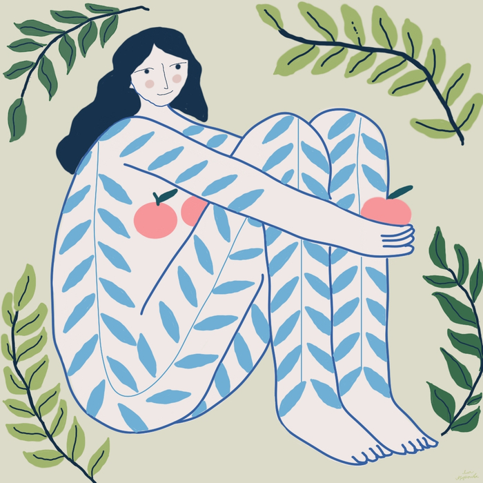 Дева с яблоками