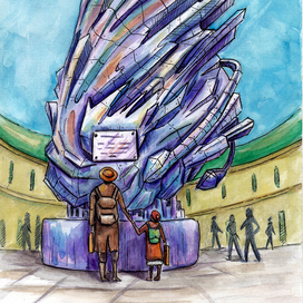 В память жертвам Первого Мирового Падения».