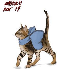 котёнок с бантиком