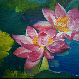 Лилии (деталь)