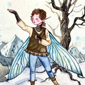 The Fairy of mountain snowflakes