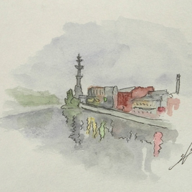 Сумерки на Болотной набережной