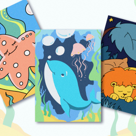 Фрески из песка для детей