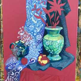 Незавершённая живопись, 2 курс колледжа, 2023г.