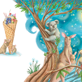 Разворот для книги "I love you to the Moon and Back"