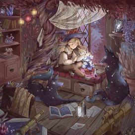 Иллюстрация для проекта Witch Artbook