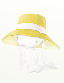 Заяц в желтой шляпе