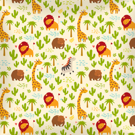 Паттерн с животными 