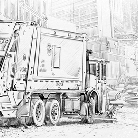 Snowfall in New York