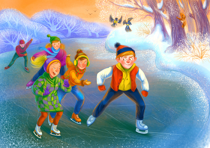 дружеское катание